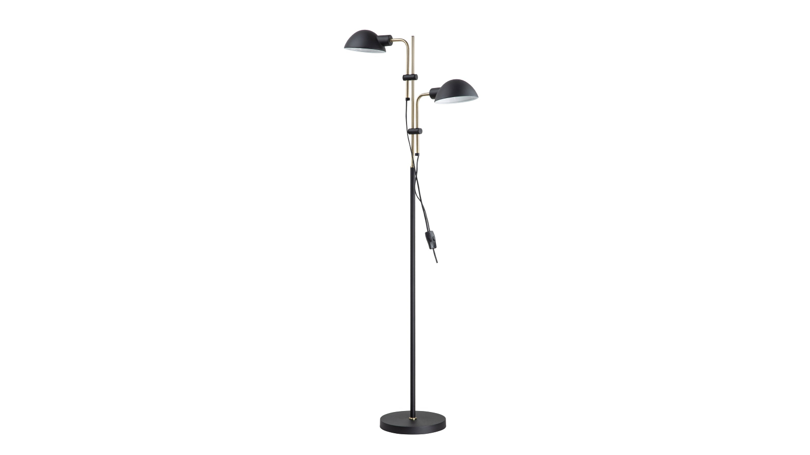 CLA Lighting 2 Piece Tettu Swivel Heads Floor Lamp - Sand Black