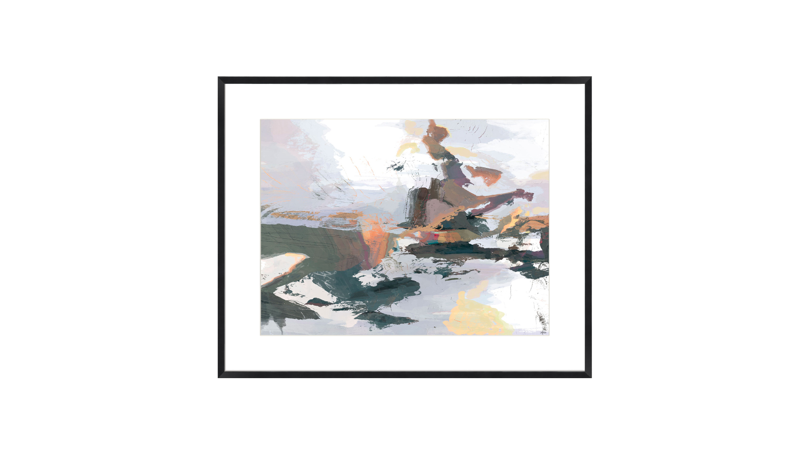 La Grolla Textures I Black Frame Wall Art - 94 x 74cm