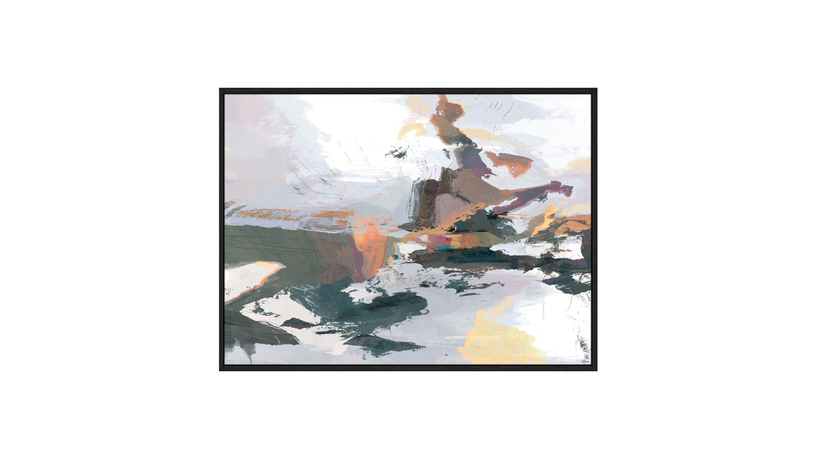 La Grolla Textures I Black Gallery Wall Art - 63 x 48cm
