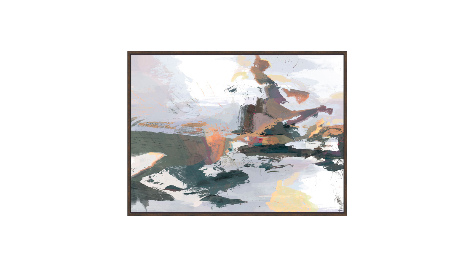 La Grolla Textures I Walnut Gallery Wall Art - 123 x 93cm