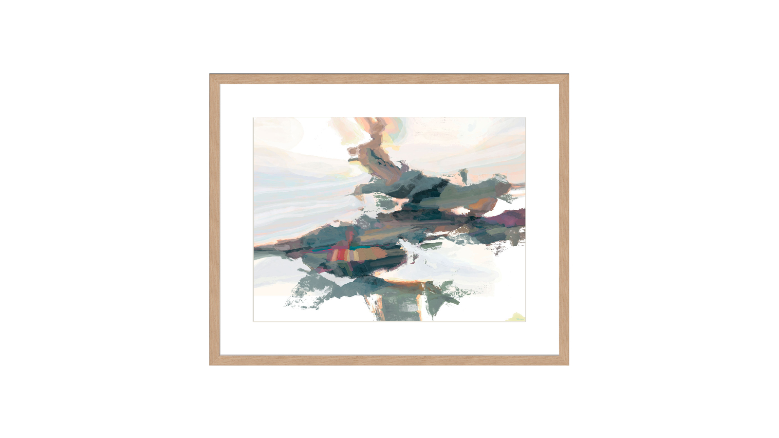 La Grolla Textures II Natural Frame Wall Art - 86 x 71cm