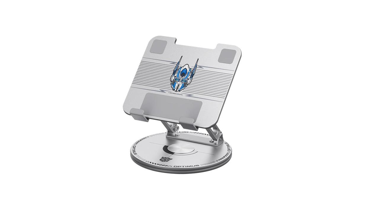 Transformers TF-X02 Optimus Prime 360 Degree Rotating Metal Stand - Silver