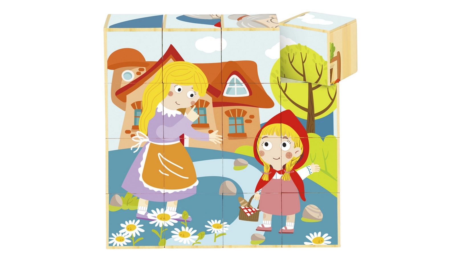  Tooky Toy Block Puzzle - Little Red Riding Hood