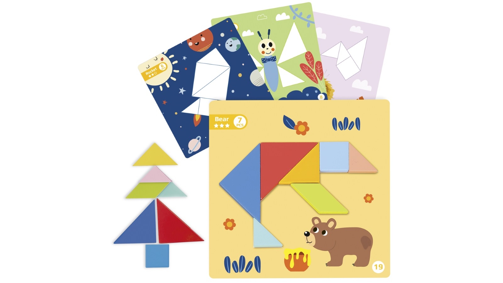 Tooky Toy Magnetic Tangram Play