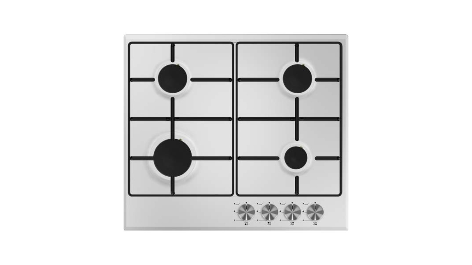 Tisira 60cm TGF64E 4 Burner Gas Cooktop - Stainless Steel