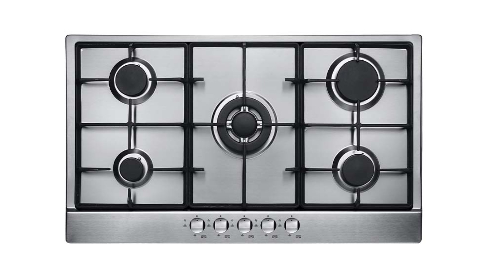 Tisira 90cm 5 Burner Cooktop - Stainless Steel
