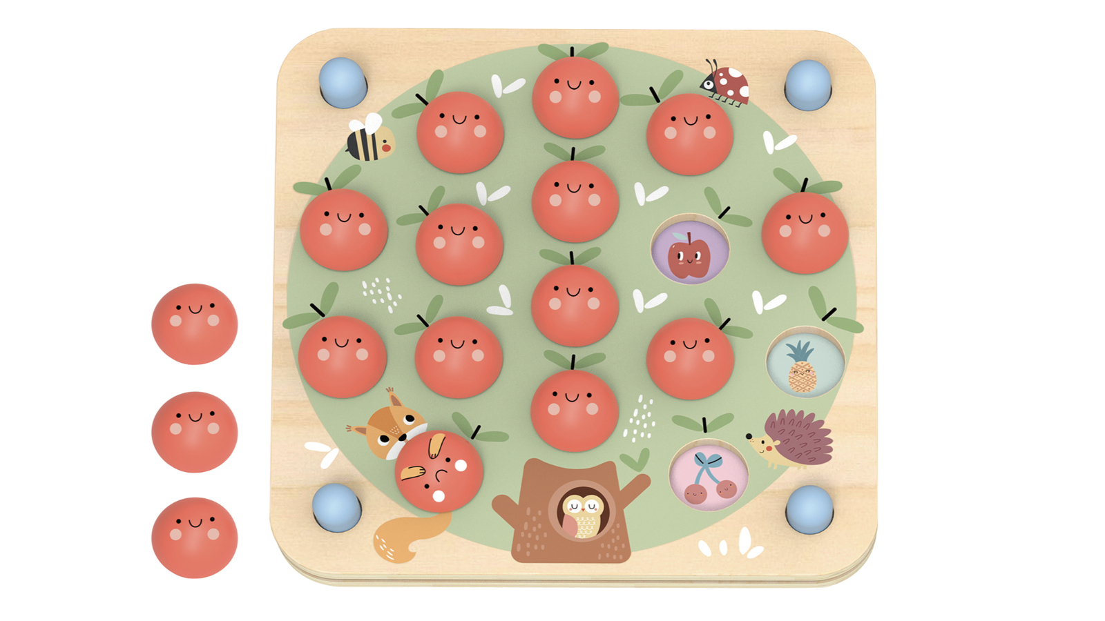 Tooky Toy My Forest Friends Apple Memory Matching Game