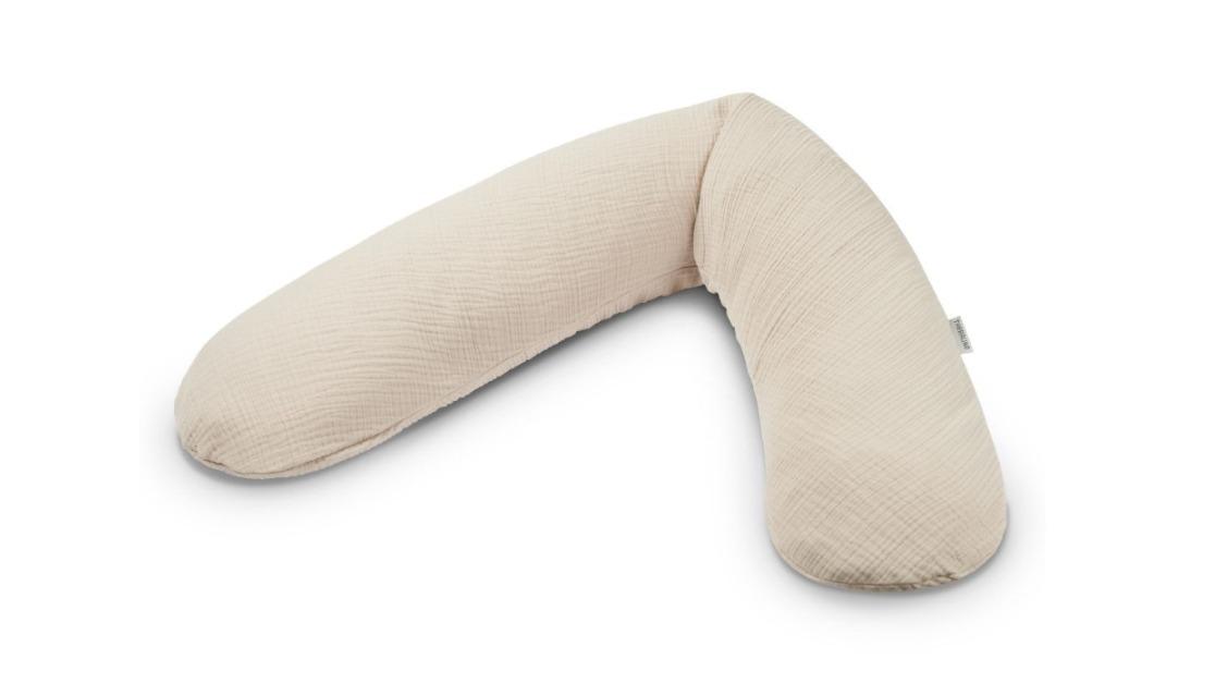 Theraline Muslin Maternity and Nursing Pillow - Sand Beige