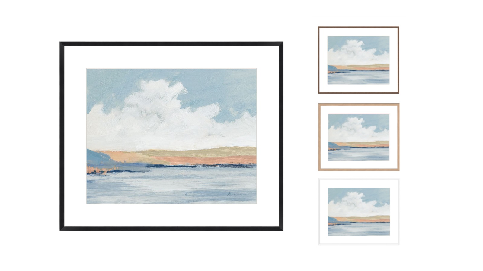La Grolla The Pastel River Frame Wall Art