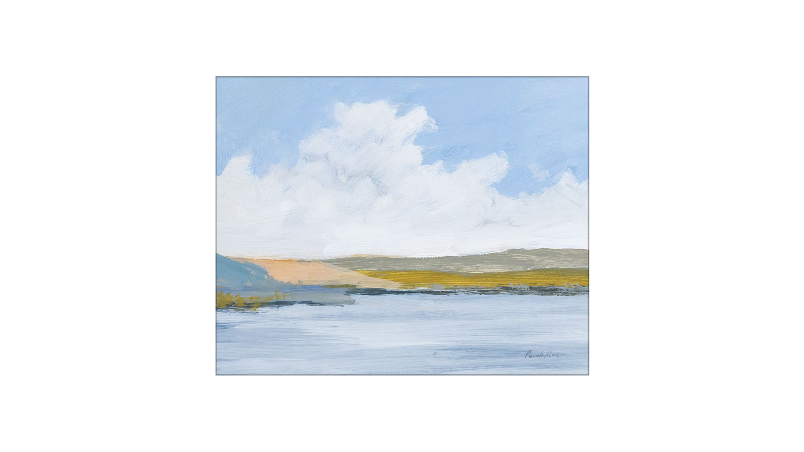La Grolla The River Unframed Canvas Wall Art - 125 x 100cm