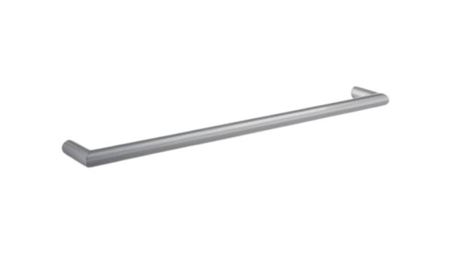 Thermogroup Thermorail 600mm Round Single Bar Heated Towel Rail - Stainless Steel 