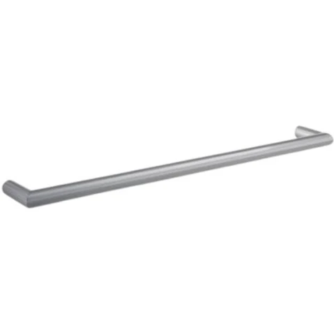 Thermogroup Thermorail 600mm Round Single Bar Heated Towel Rail - Stainless Steel