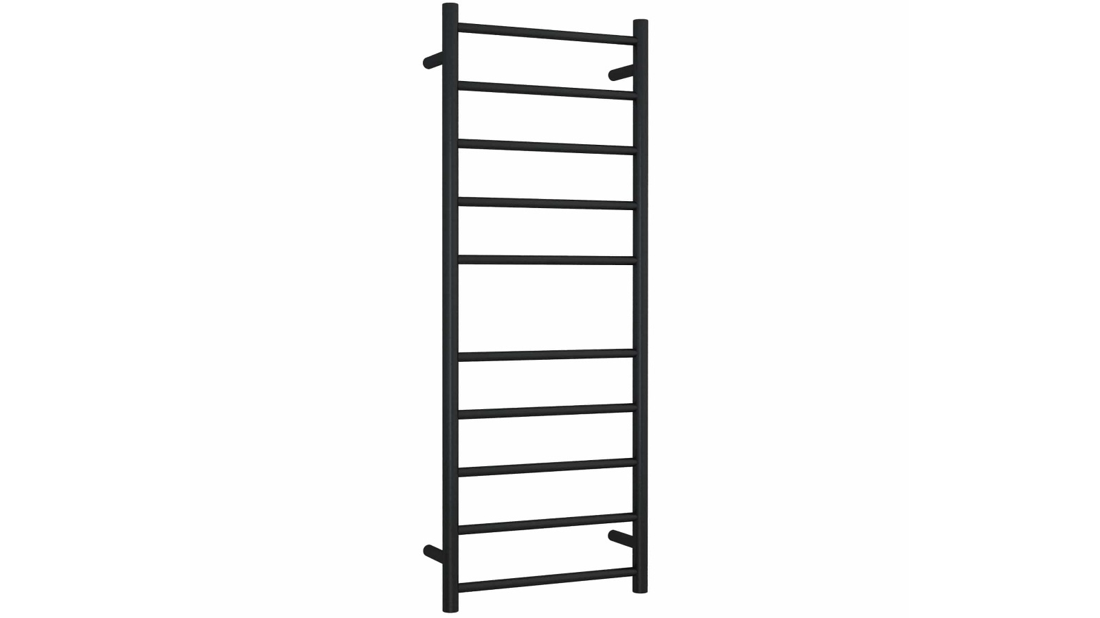 Thermogroup Thermorail 10 Bar Round Heated Towel Rail - Matte Black