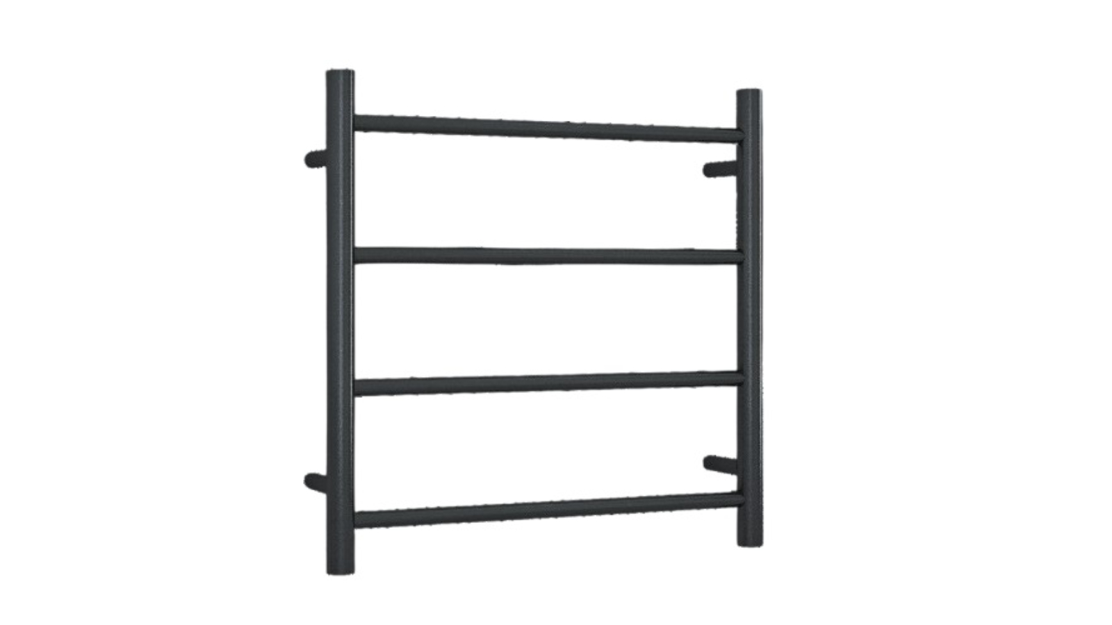 Thermogroup Thermorail Round Polished Ladder Heated Towel Rail - Matte Black