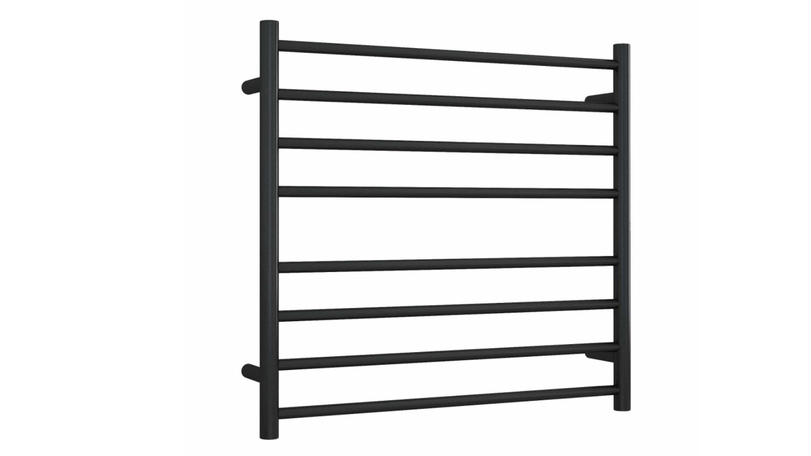 Thermogroup Thermorail 8 Bar Round Heated Towel Rail - Matte Black
