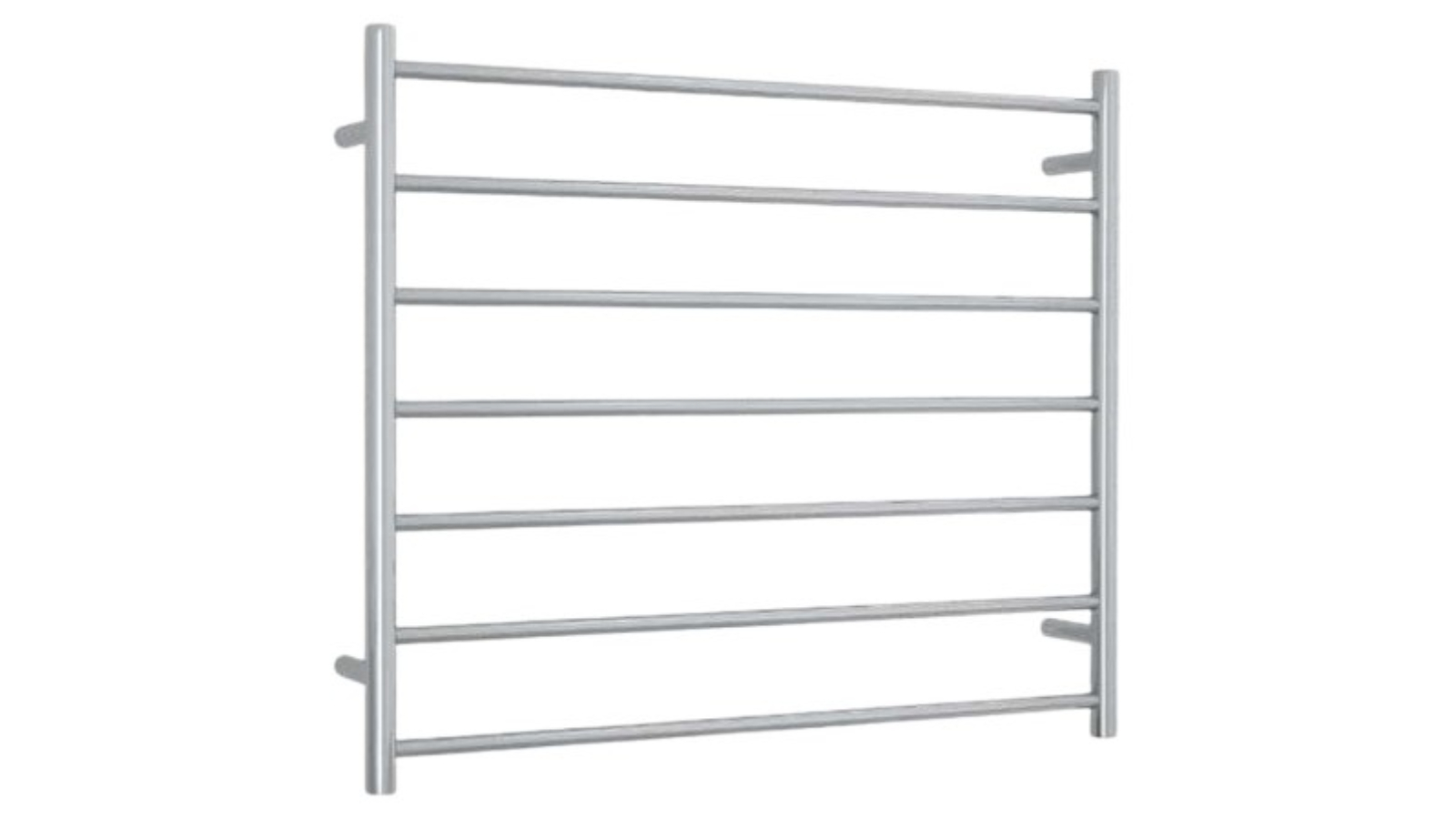 Thermogroup Thermorail 7 Bar Straight Round Polished Ladder Heated Towel Rail - Stainless Steel 