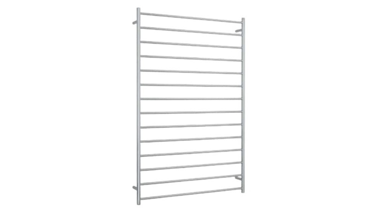 Thermogroup Thermorail 14 Bar Straight Round Polished Ladder Heated Towel Rail - Stainless Steel 