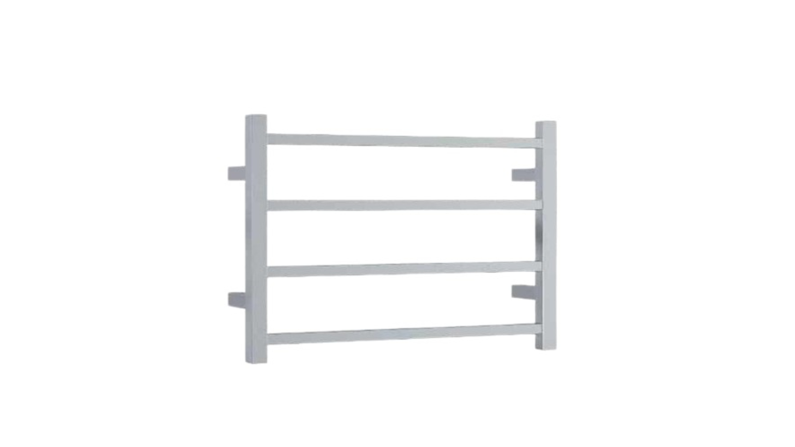 Thermogroup Thermorail 4 Bar Straight Square Polished Ladder Heated Towel Rail - Stainless Steel