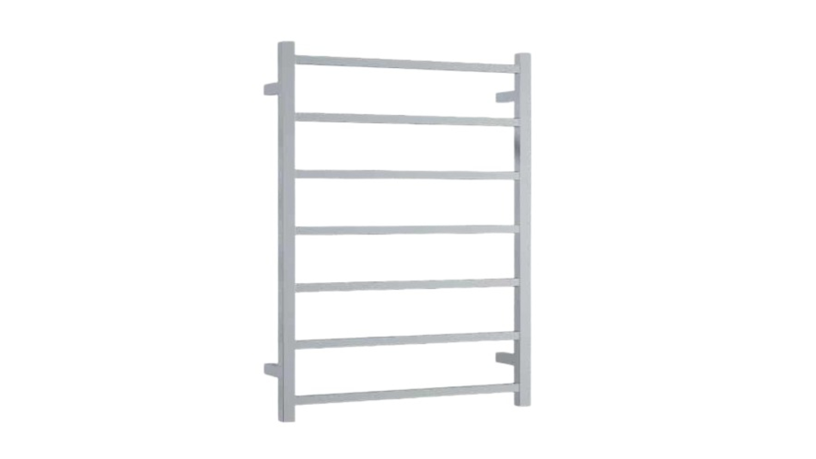 Thermogroup Thermorail 7 Bar Straight Square Polished Ladder Heated Towel Rail - Stainless Steel