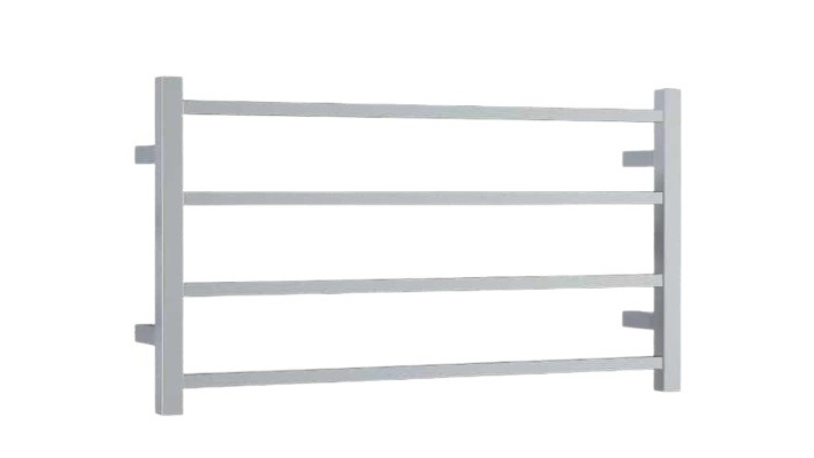 Thermogroup Thermorail Straight Square Polished Ladder 4 Bar Heated Towel Rail - Stainless Steel