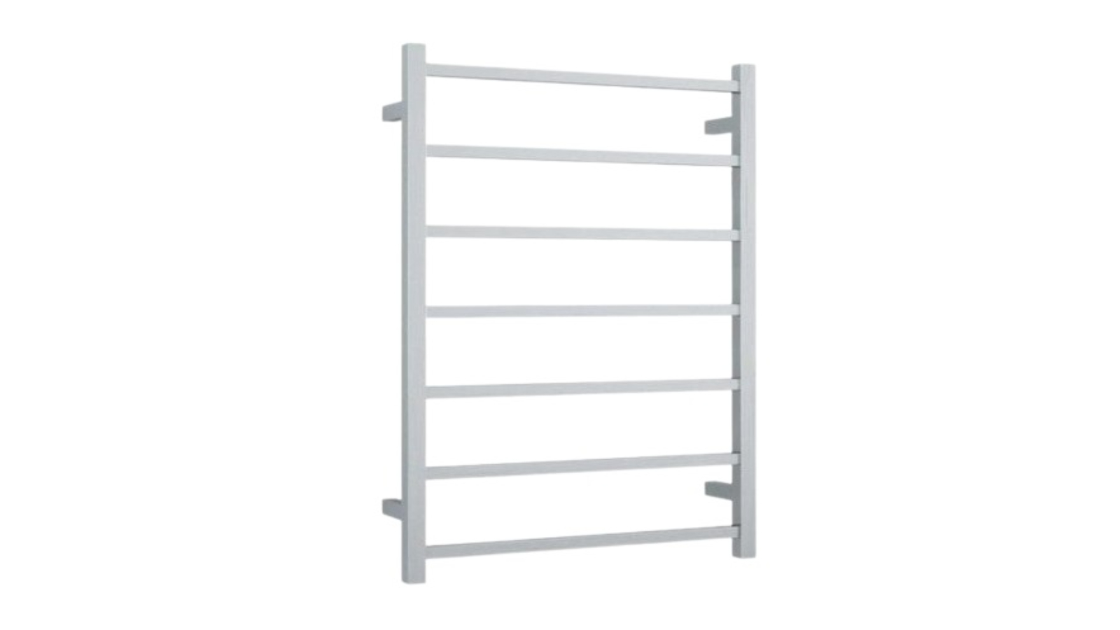 Thermogroup Thermorail 7 Bar Brushed Straight Square Ladder Heated Towel Rail - Stainless Steel