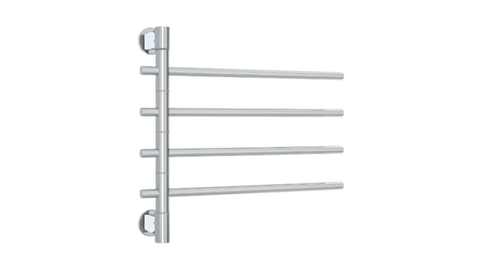 Thermogroup Thermorail 4 Bar Straight Round Swivel Polished Non-Heated Towel Rail - Stainless Steel