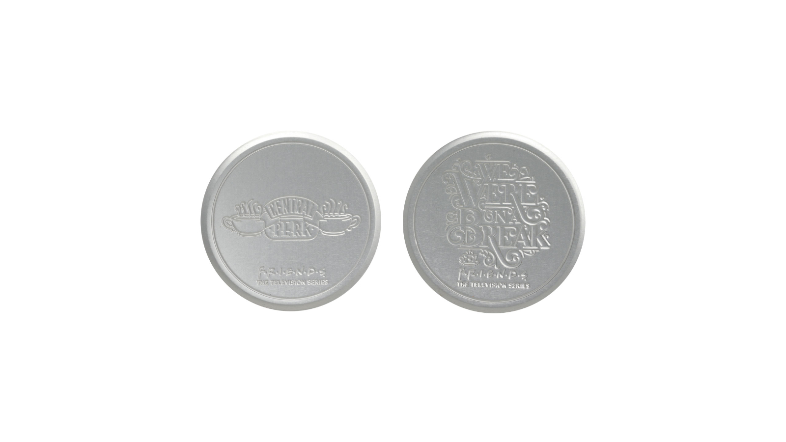 Fanattik Friends Set of 4 Embossed Metal Coaster