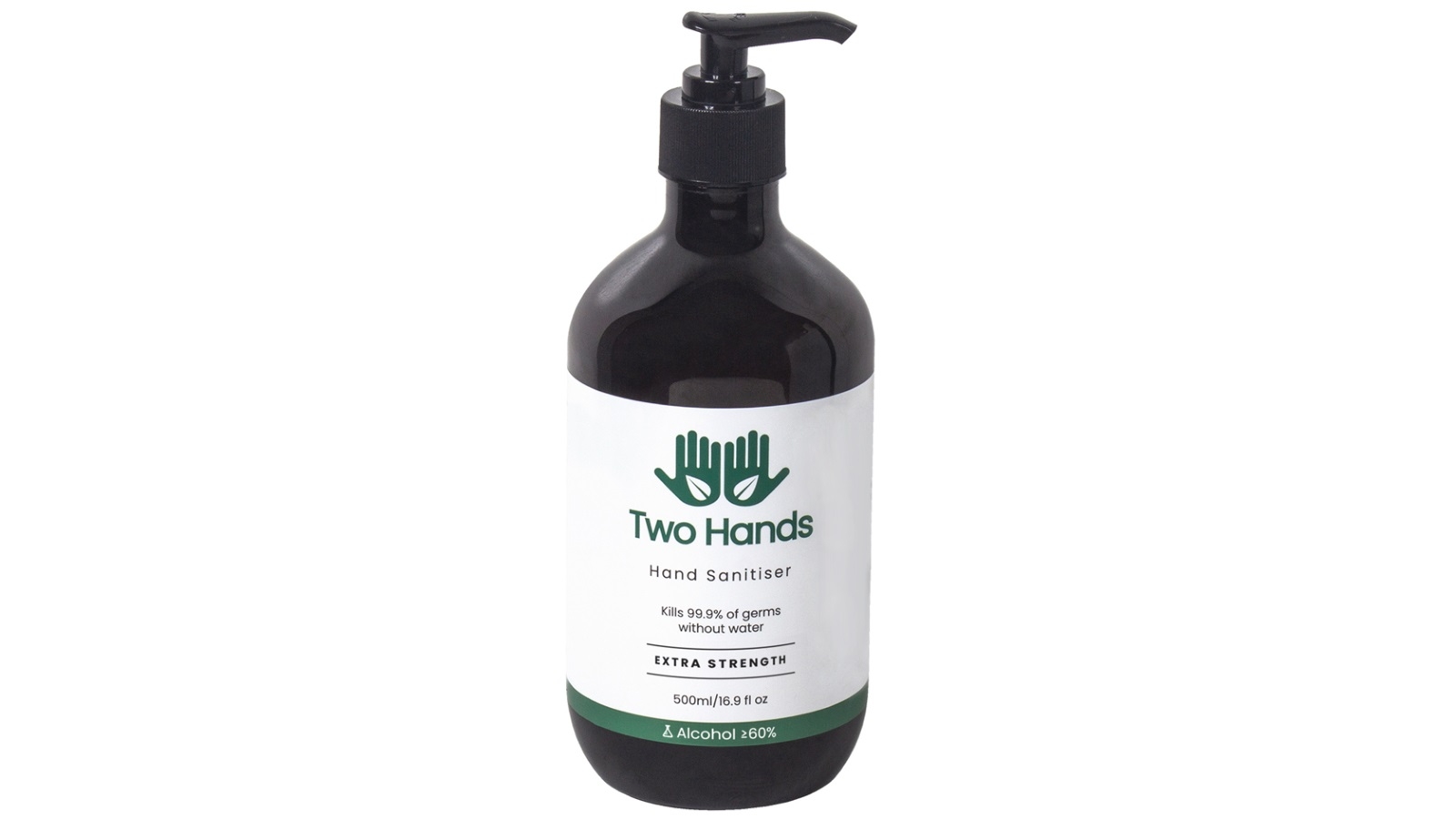 Two Hands 500ml Hand Sanitiser Gel with Pump