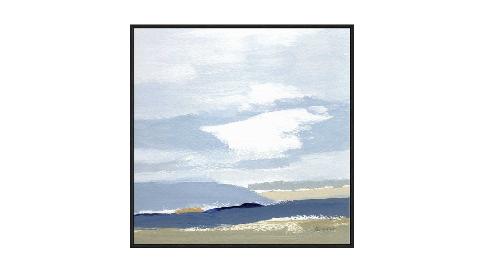 La Grolla This Land I Black Gallery Wall Art - 103 x 103cm