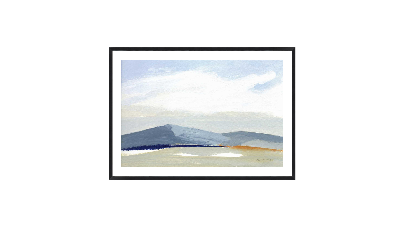 La Grolla This Land II Black Frame Wall Art - 104 x 74cm