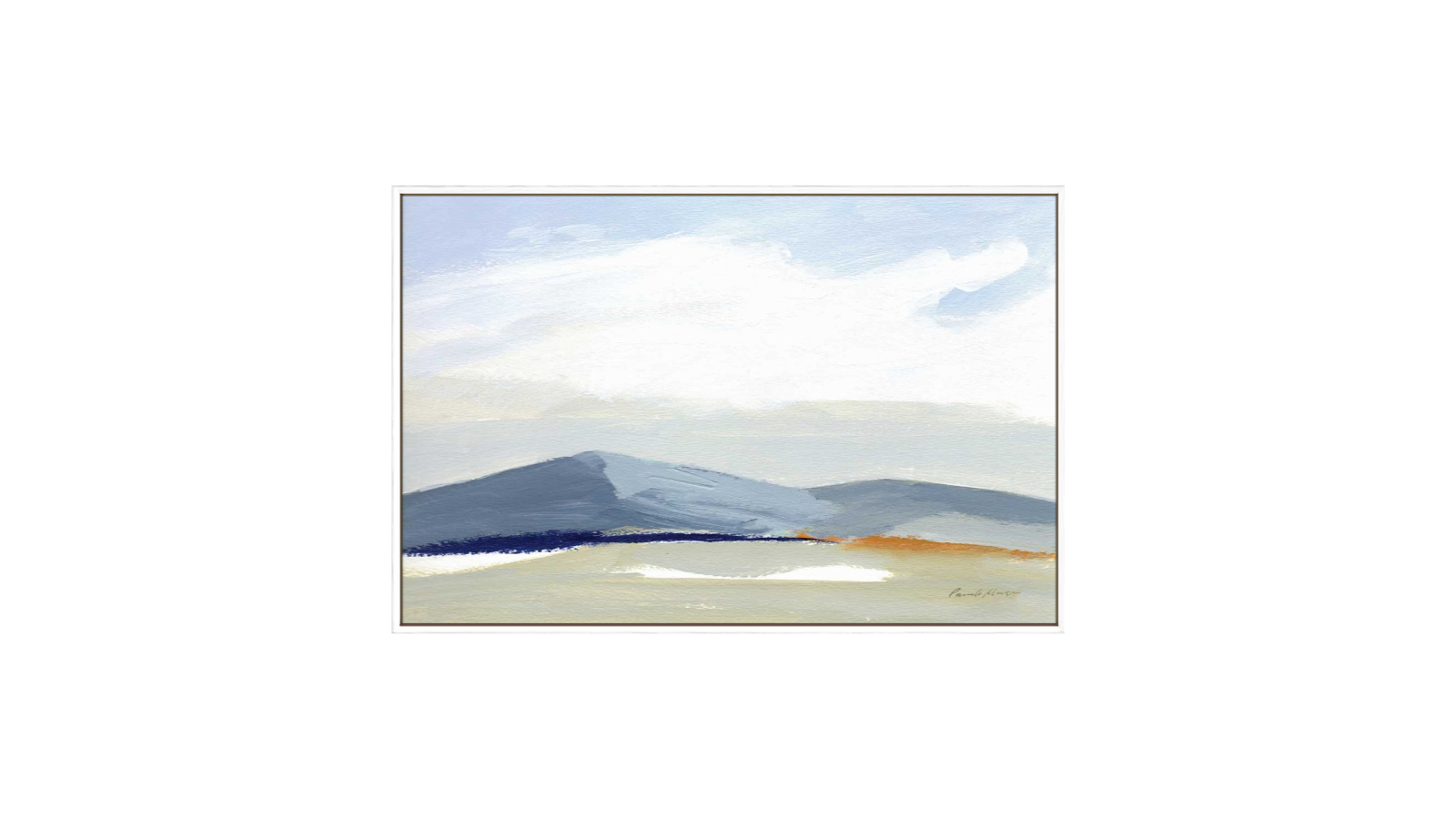 La Grolla This Land II White Gallery Wall Art - 123 x 83cm