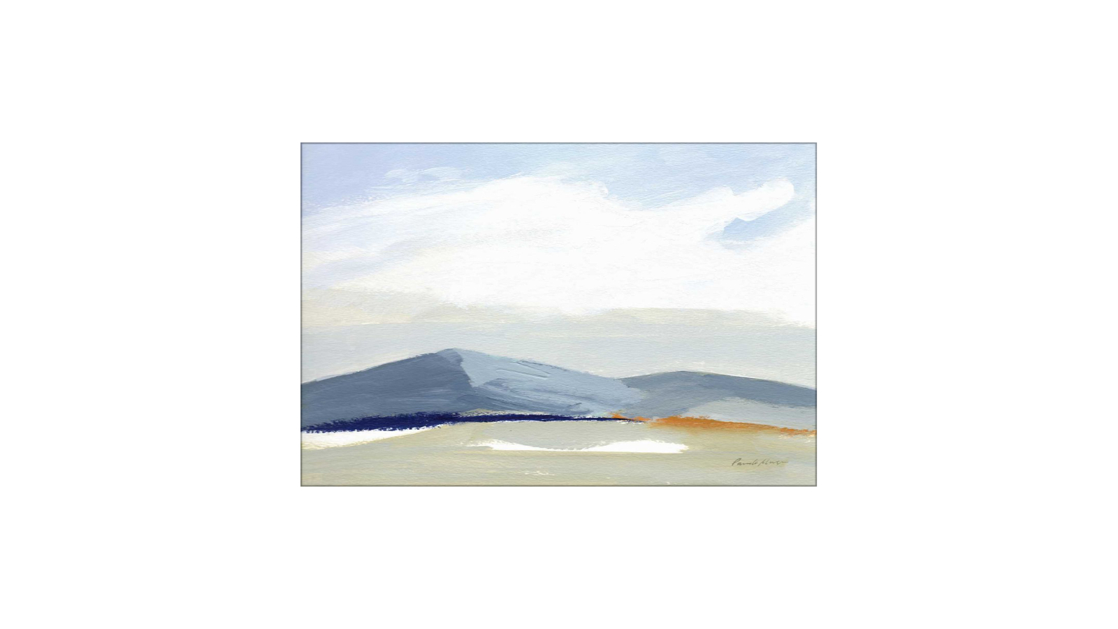La Grolla This Land II Unframed Canvas Wall Art - 120 x 80cm
