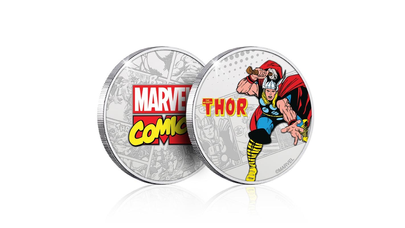 Fanattik Marvel Limited Edition .999 Silver Plated Thor Collectible Coin