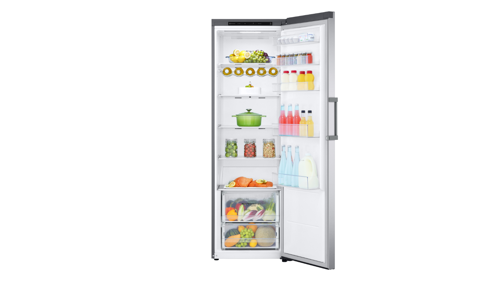 LG 386L Pigeon Pair Single Door Fridge in Stainless Finish Harvey Norman