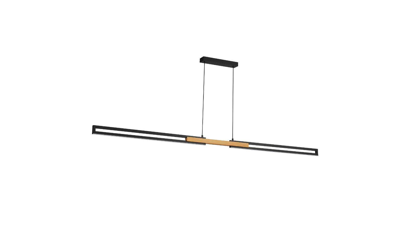 Pretty & Practical Black Oak Wood Cantoville LED Pendant Light