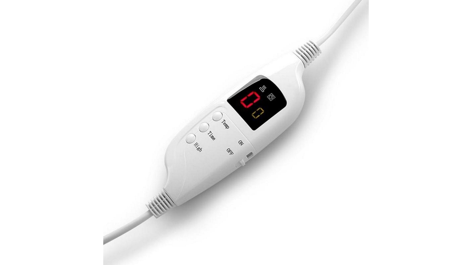 Laura Hill Heated Electric Blanket Throw Rug Grey Harvey Norman