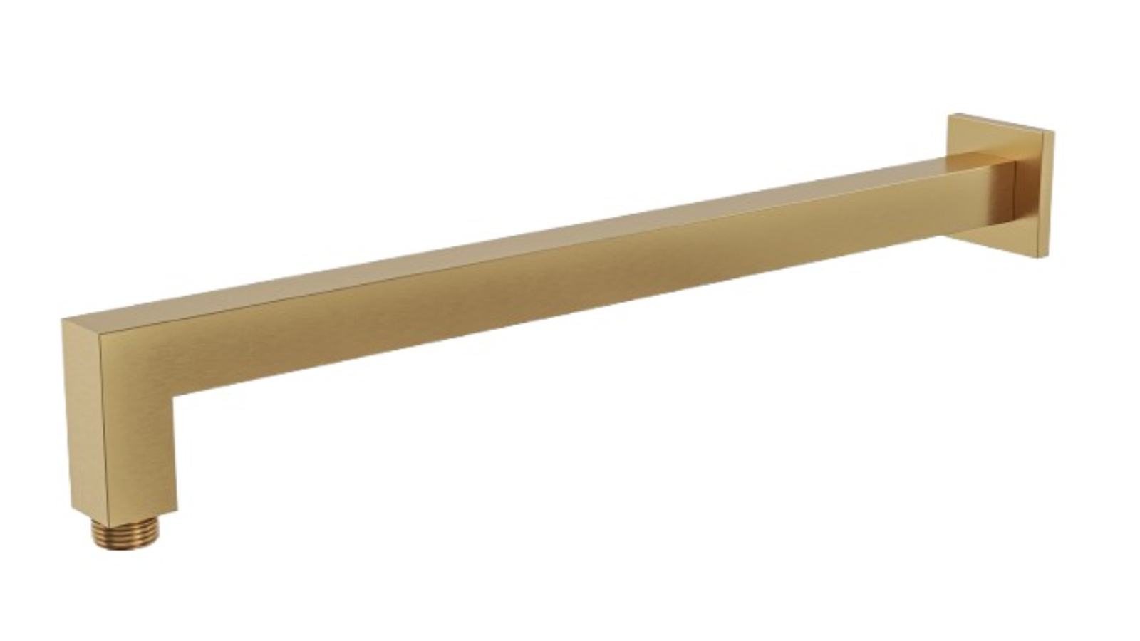 Linsol Tiana 400mm Square Wall Arm - Brushed Brass