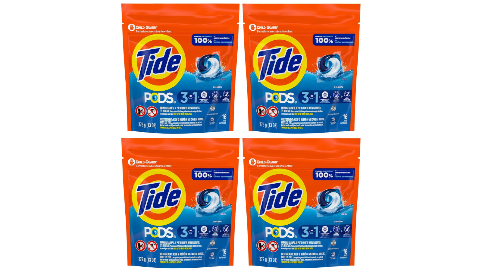 Tide 3 in 1 Original x 64 Laundry Pods