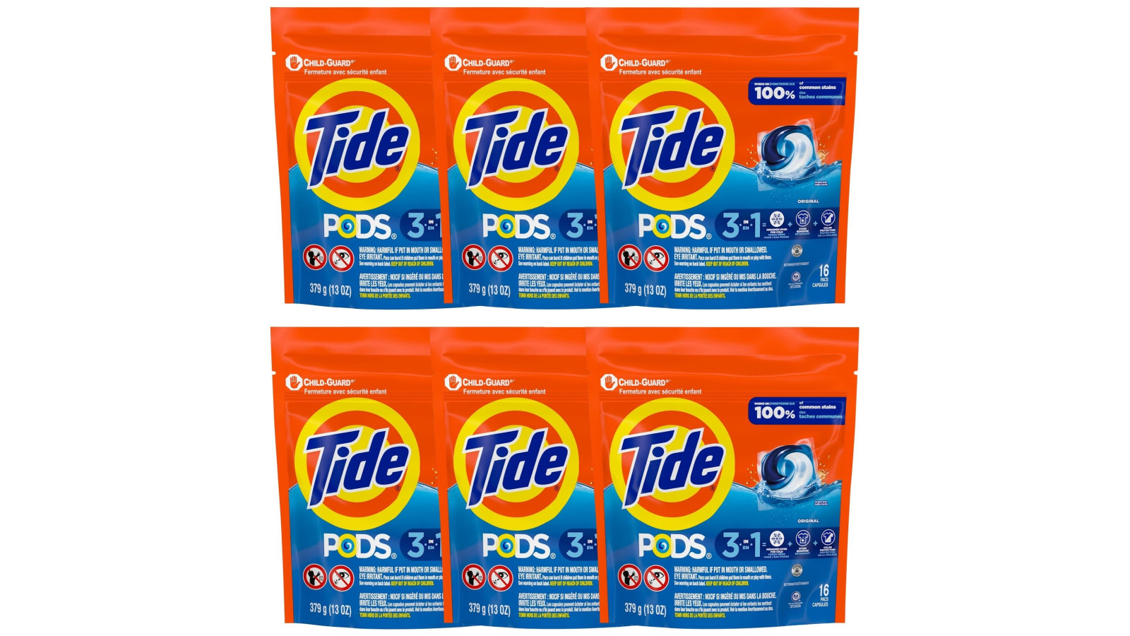 Tide 3 in 1 Original x 96 Laundry Pods