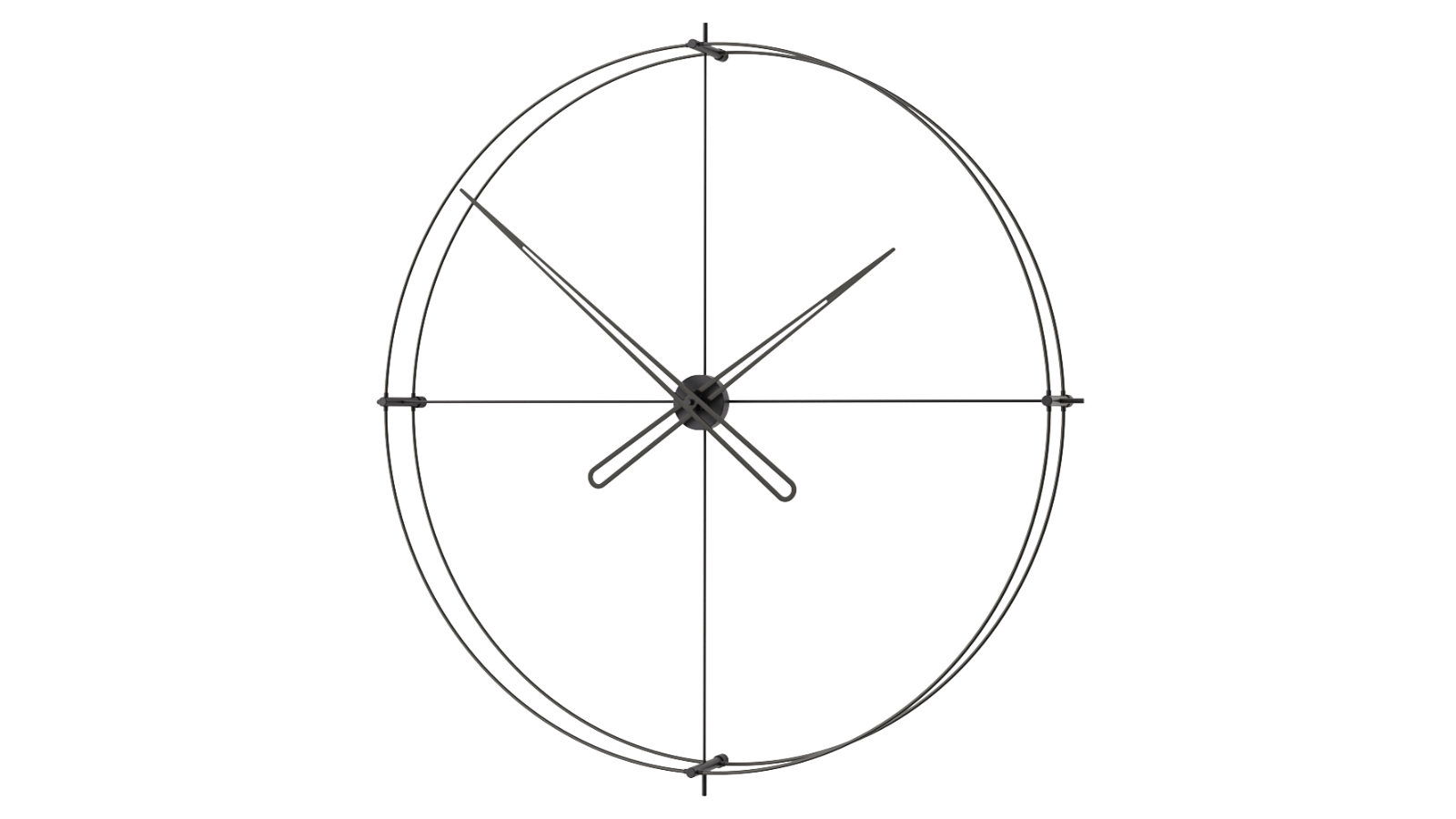 Mclocks 110 Timeless Wall Clock - All Black