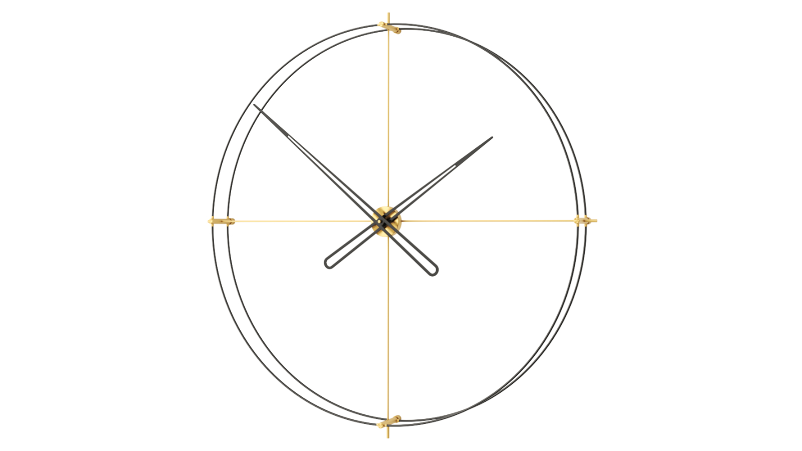 Mclocks 110 Timeless Wall Clock - Matte Gold