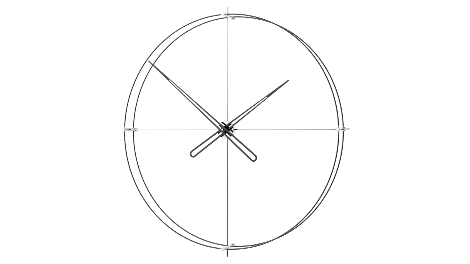 Mclocks 110 Timeless Wall Clock - Chrome