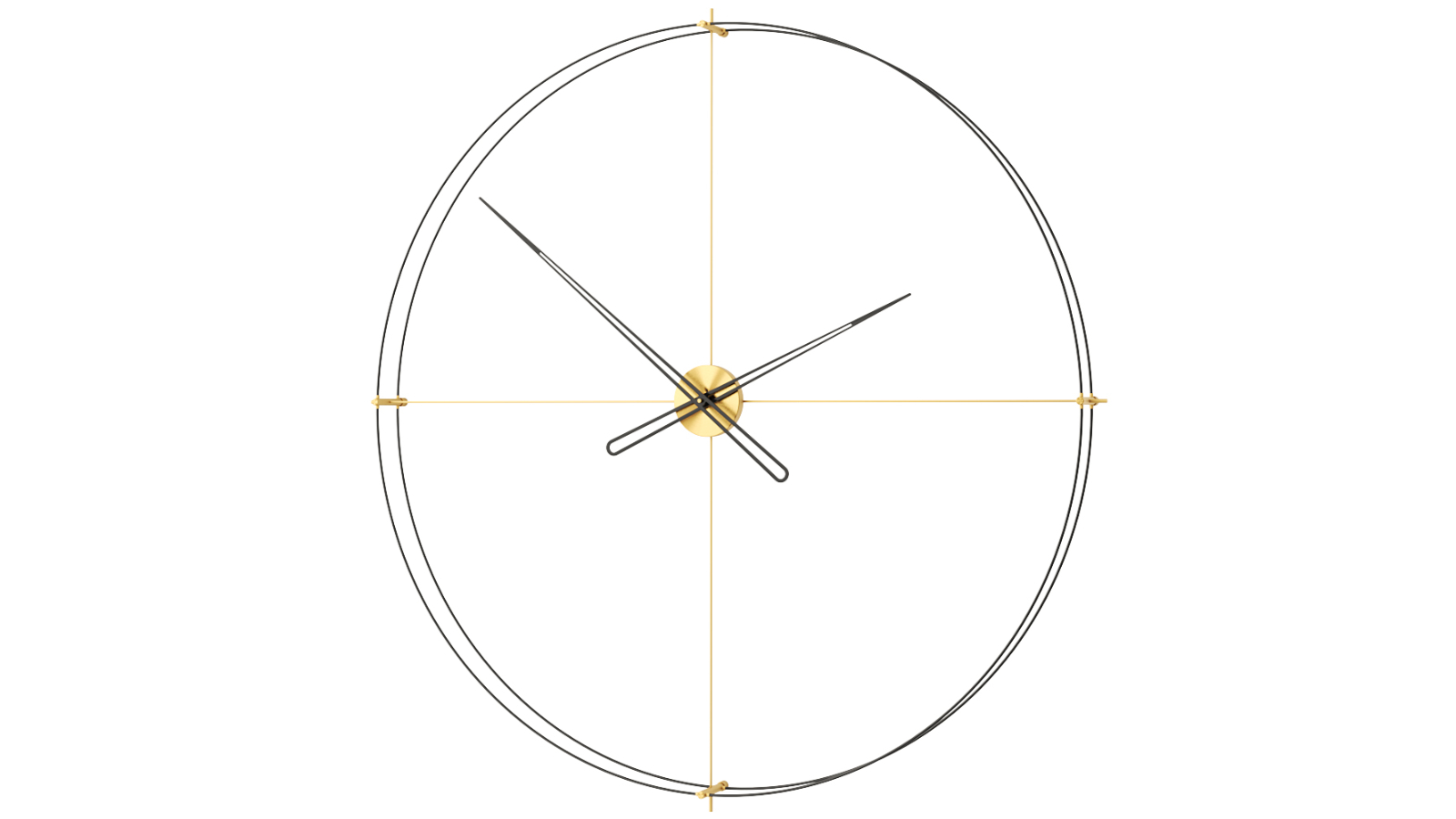 Mclocks Large 160A Timeless Wall Clock - Matte Gold