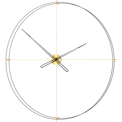 Mclocks Large 160A Timeless Wall Clock - Matte Gold