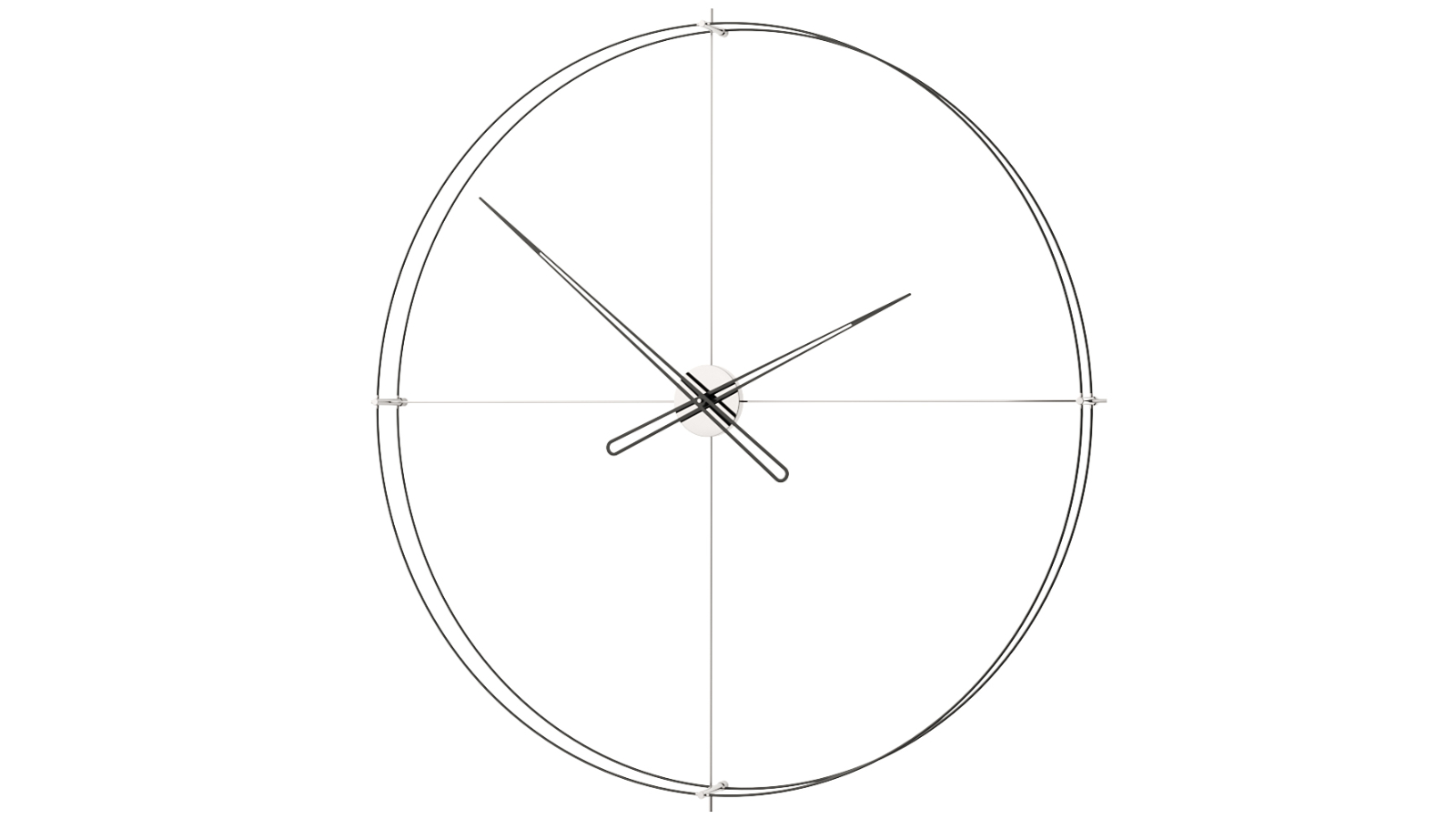 Mclocks Large 160A Timeless Wall Clock - Chrome