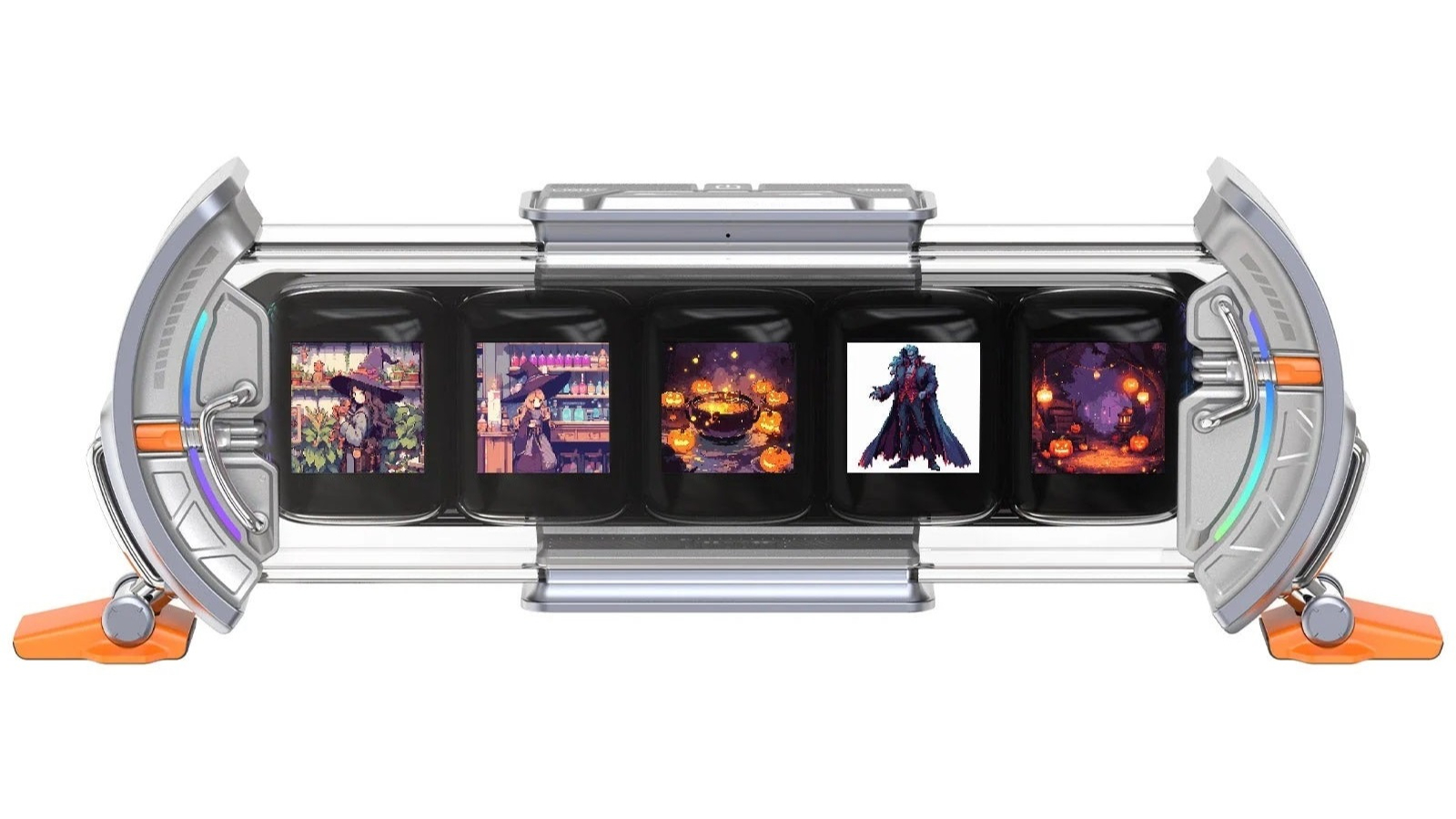 Divoom Times Gate Pixel Art Informative Display - Grey | Harvey Norman