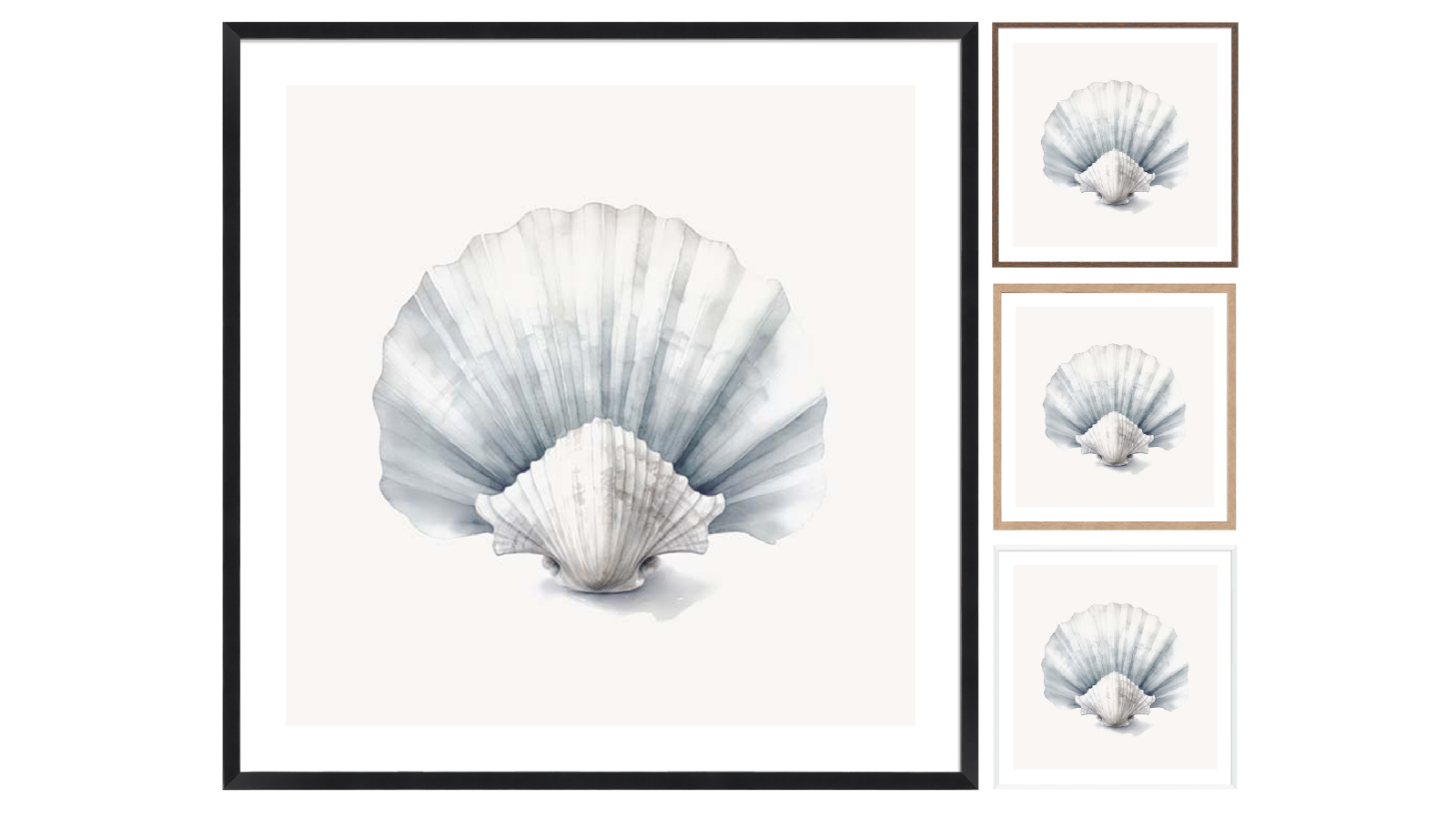 La Grolla Natures Beauty Seashell I Frame Wall Art