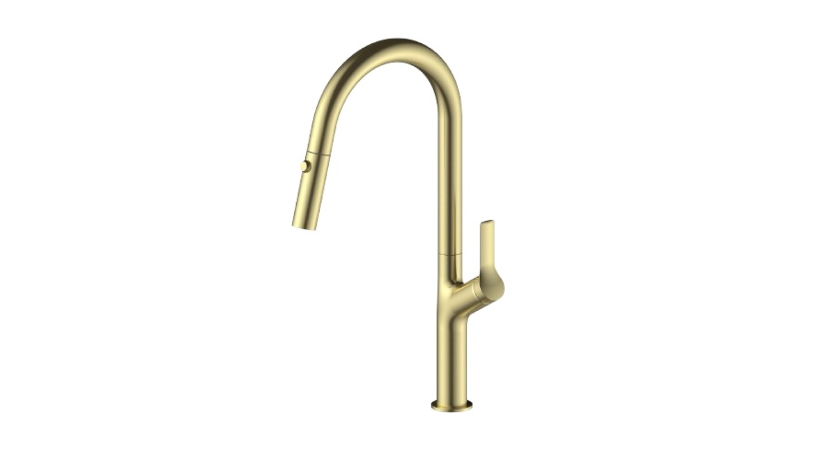 Linsol Tish S2 Pull Out Sink Mixer - Brushed Brass