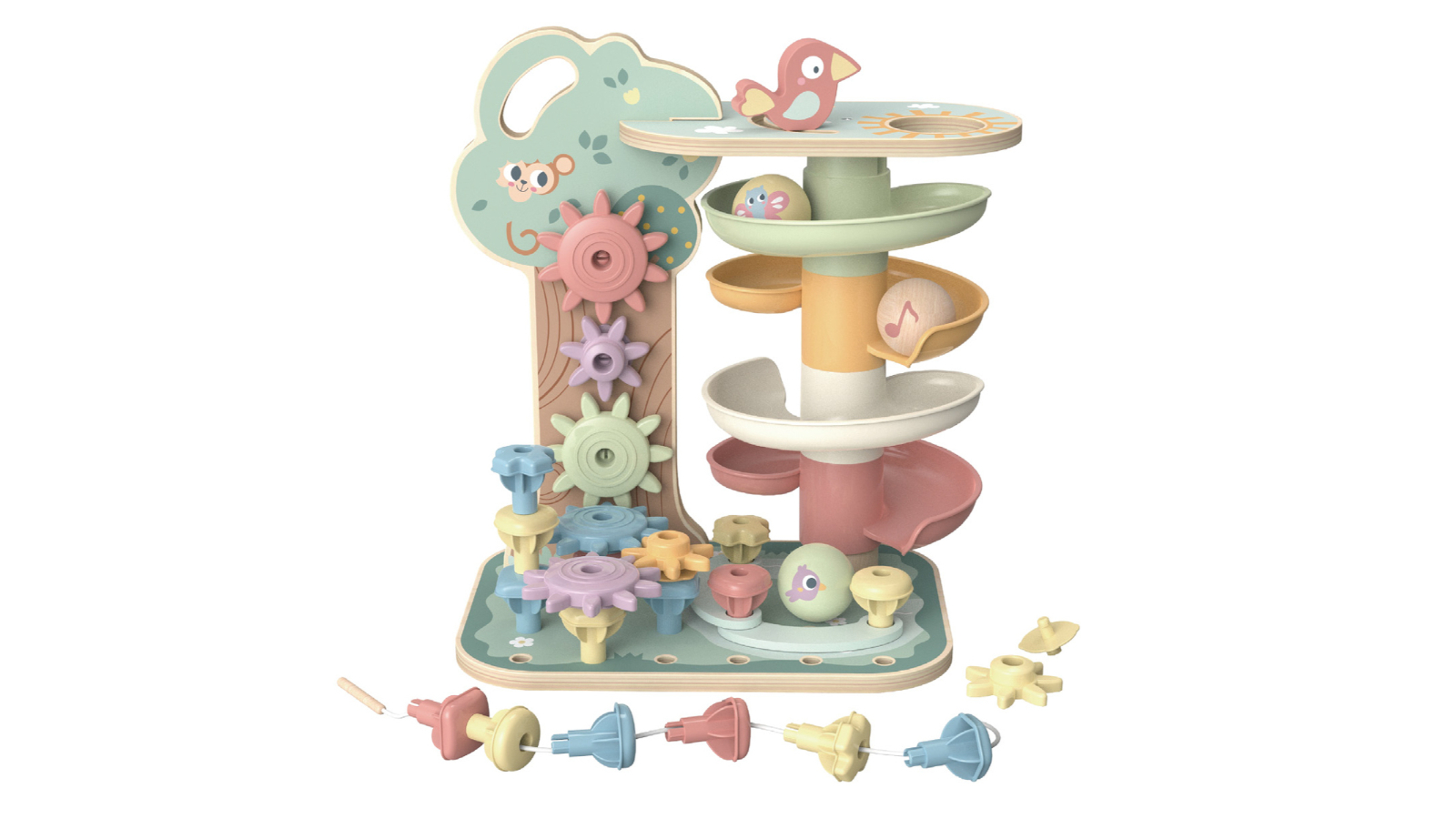 Tooky Toy My Forest Friend Rolling And Stacking Activity Set
