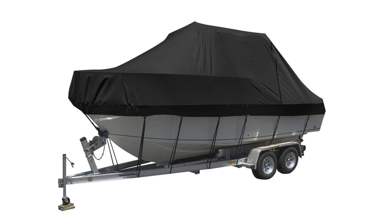 Seamanship 19 - 21ft Heavy Duty Boat Cover - Black | Harvey Norman